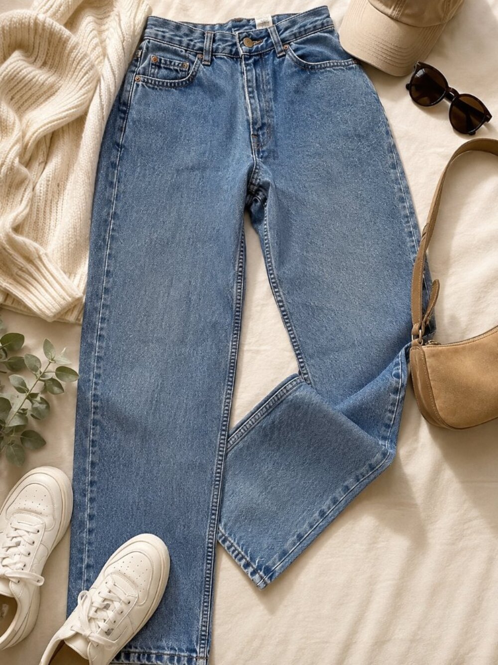 Levi's 560 Loose Fit Straight Leg Jeans Women's Size 12 Regular Light Wash 100%